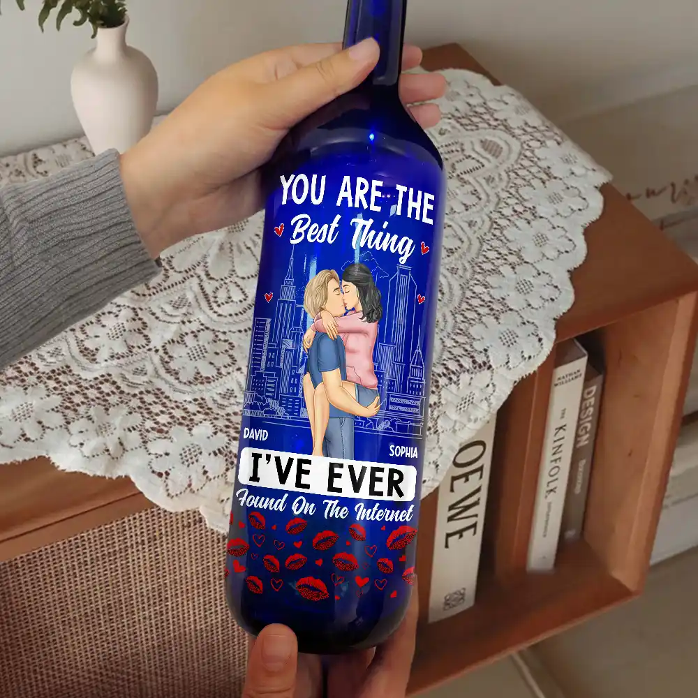 Couple You Are The Best Thing - Personalized Bottle Light - Image 2