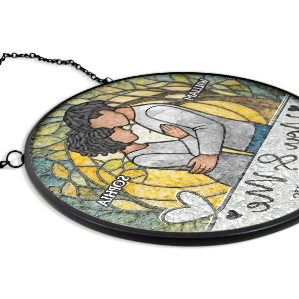 Couple You & Me We Got This - Personalized Stained Glass Window Hanging Suncatcher - Image 5