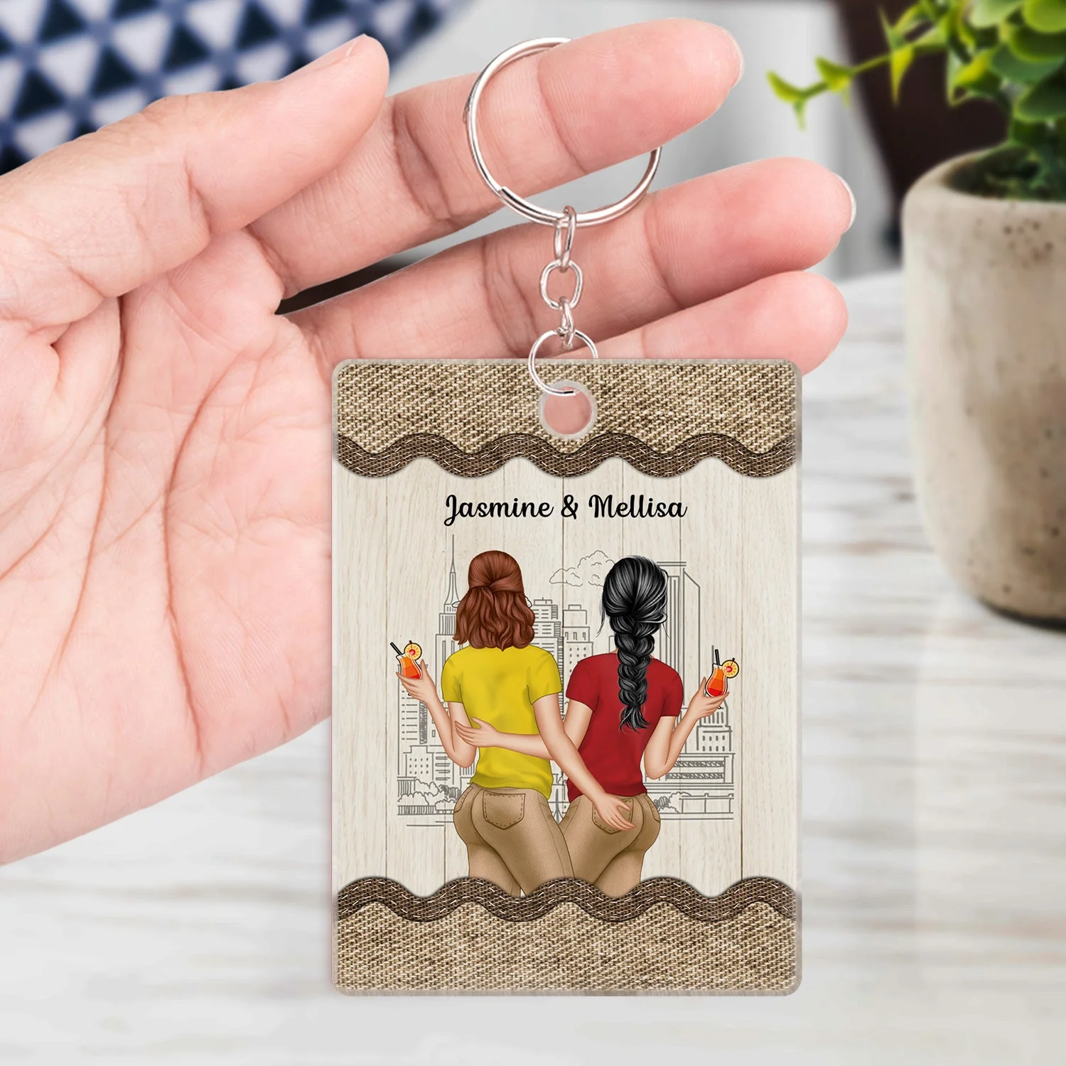 Couple You're The Only One I Want To Annoy - Gift For Couple - Personalized Custom Rectangle Acrylic Keychain - Image 4