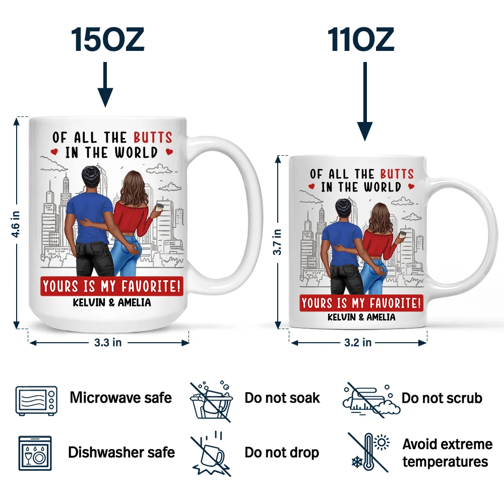 Couple Yours Is My Favorite - Personalized Mug - Image 4
