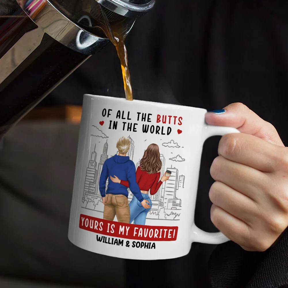 Couple Yours Is My Favorite - Personalized Mug - Image 5
