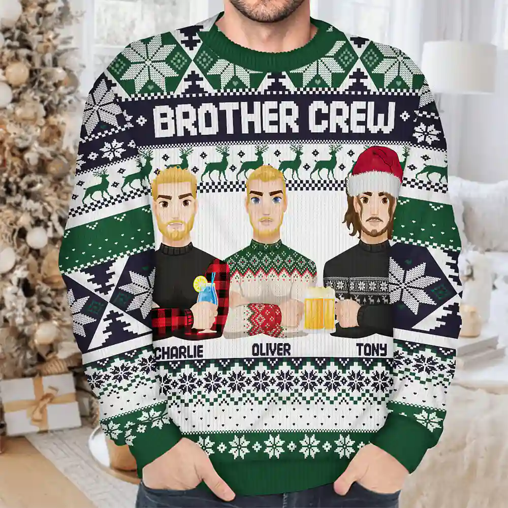 Cousin Crew Christmas Family - Personalized Unisex Ugly Sweater - Image 4