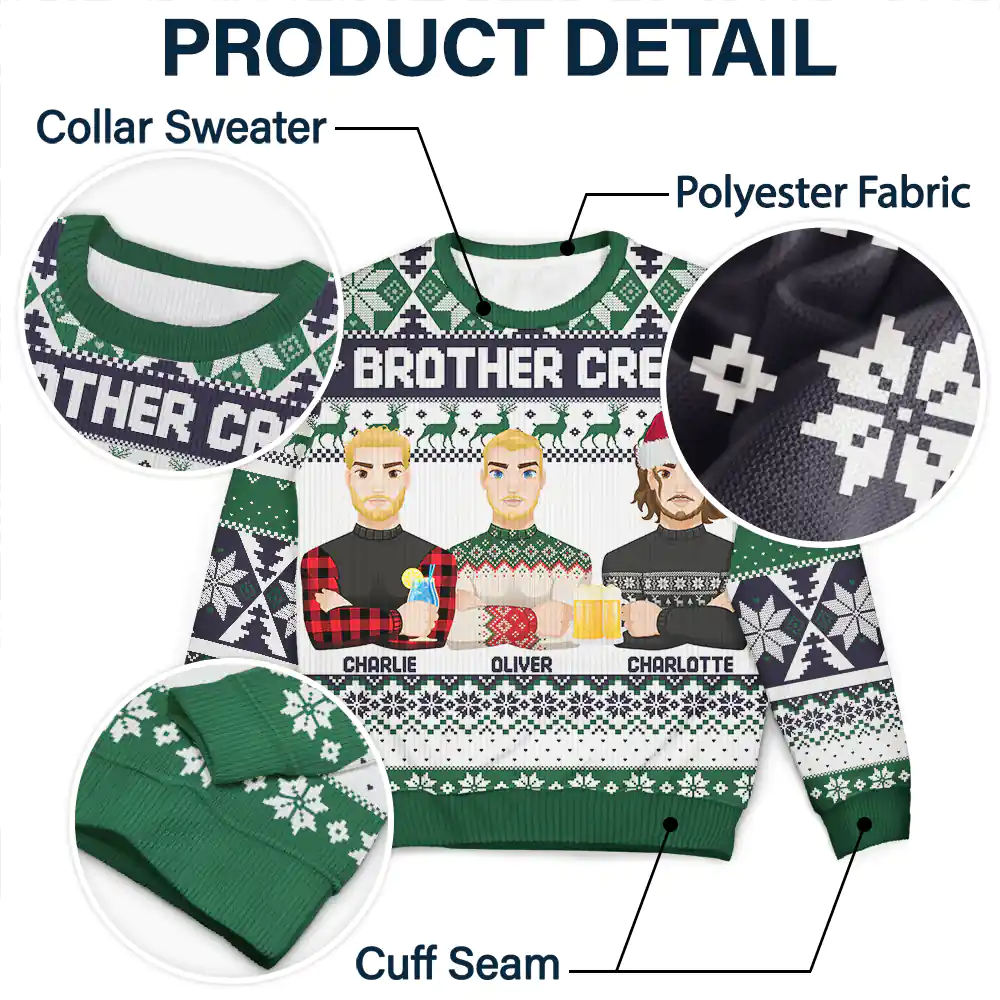 Cousin Crew Christmas Family - Personalized Unisex Ugly Sweater - Image 6