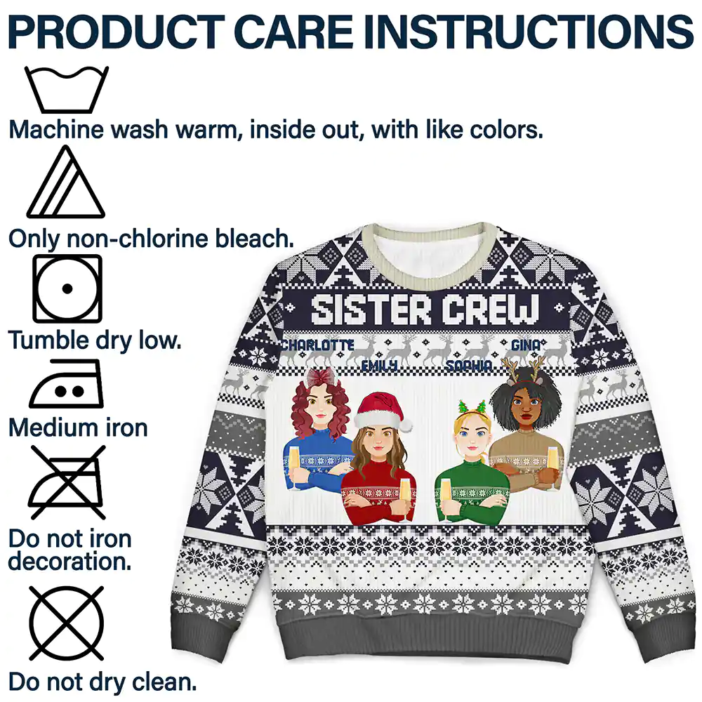 Cousin Crew Christmas Family - Personalized Unisex Ugly Sweater - Image 7