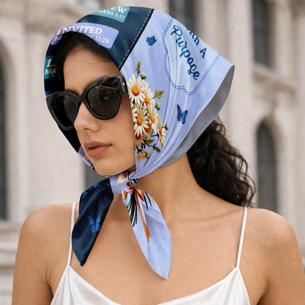Created With A Purpose Birth Month Flower - Personalized Scarf - Image 3