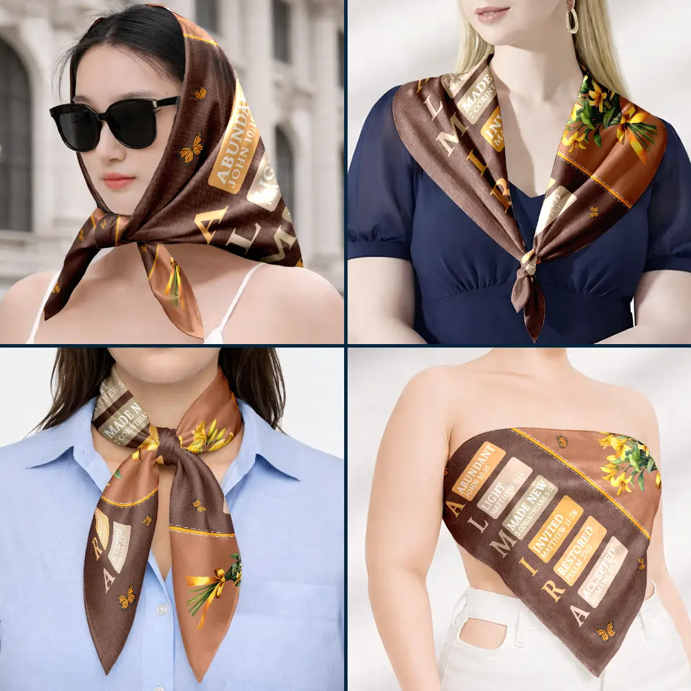 Created With A Purpose Birth Month Flower - Personalized Scarf - Image 6