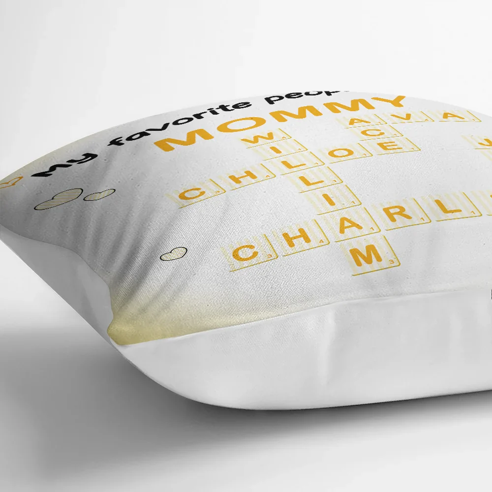 Crossword My Favorite People Call Me Grandma - Personalized Pillow - Image 4
