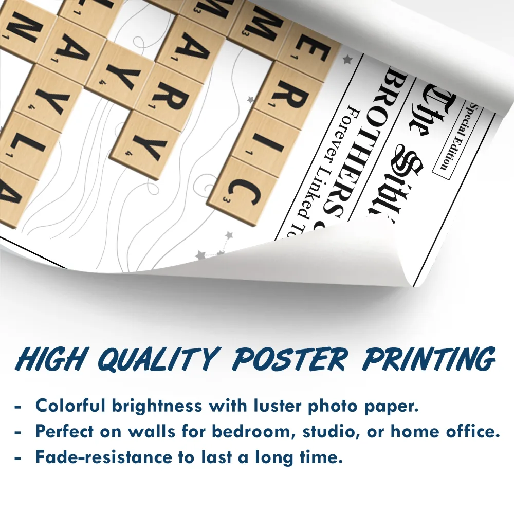 Crossword The Siblings Times - Personalized Poster - Image 6