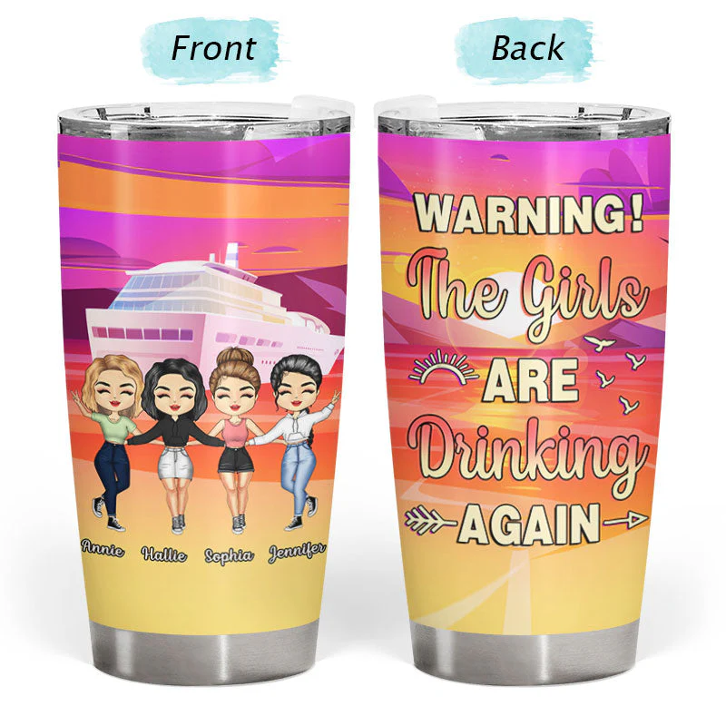 Cruise Bestie Life Is Better On A Cruise - Personalized Custom Tumbler - Image 3