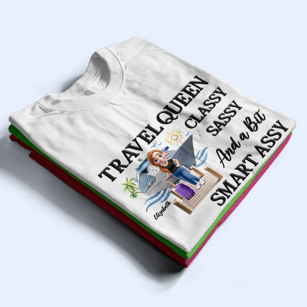Cruise Queen Classy Sassy - Personalized T Shirt - Image 2