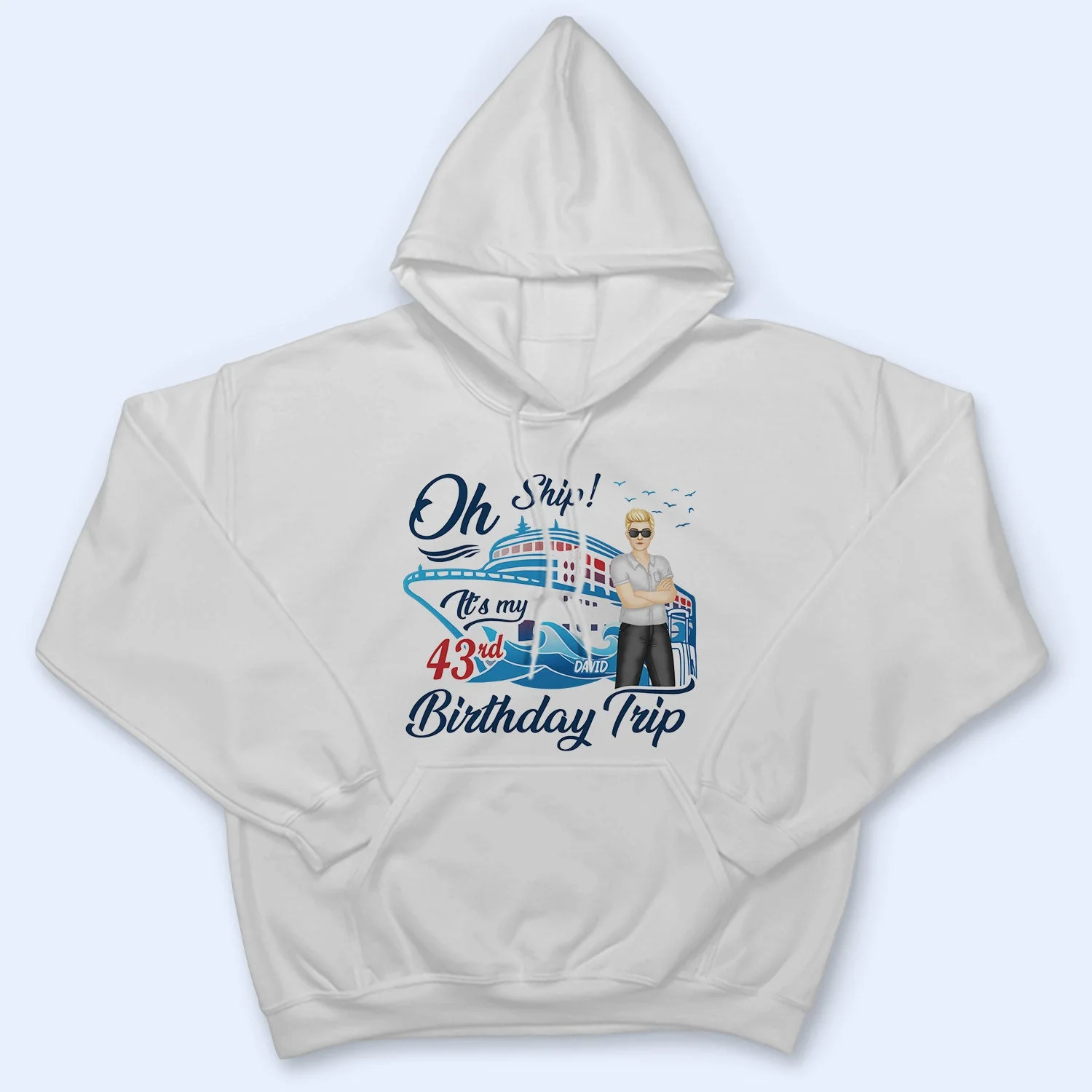 Cruising Oh Ship My Birthday Trip - Birthday Gift For Travel Lovers - Personalized Custom T Shirt - Image 4