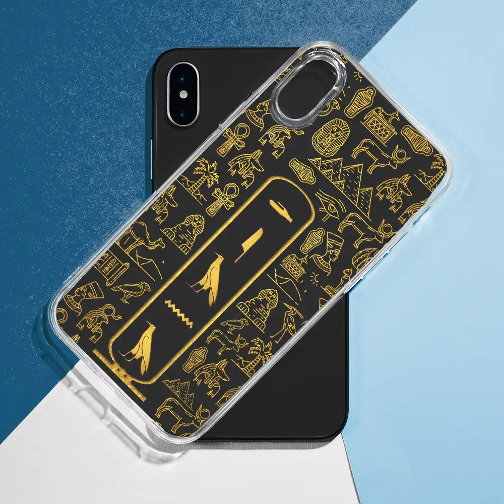 Custom Name In Egyptian Hieroglyphic Cartouche - Personalized Clear Phone Case - Image 7