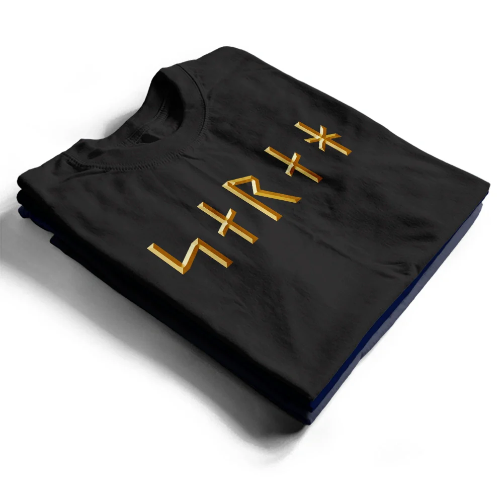 Custom Name In Viking Runes Warrior Camping Hiking - Personalized T Shirt - Image 2