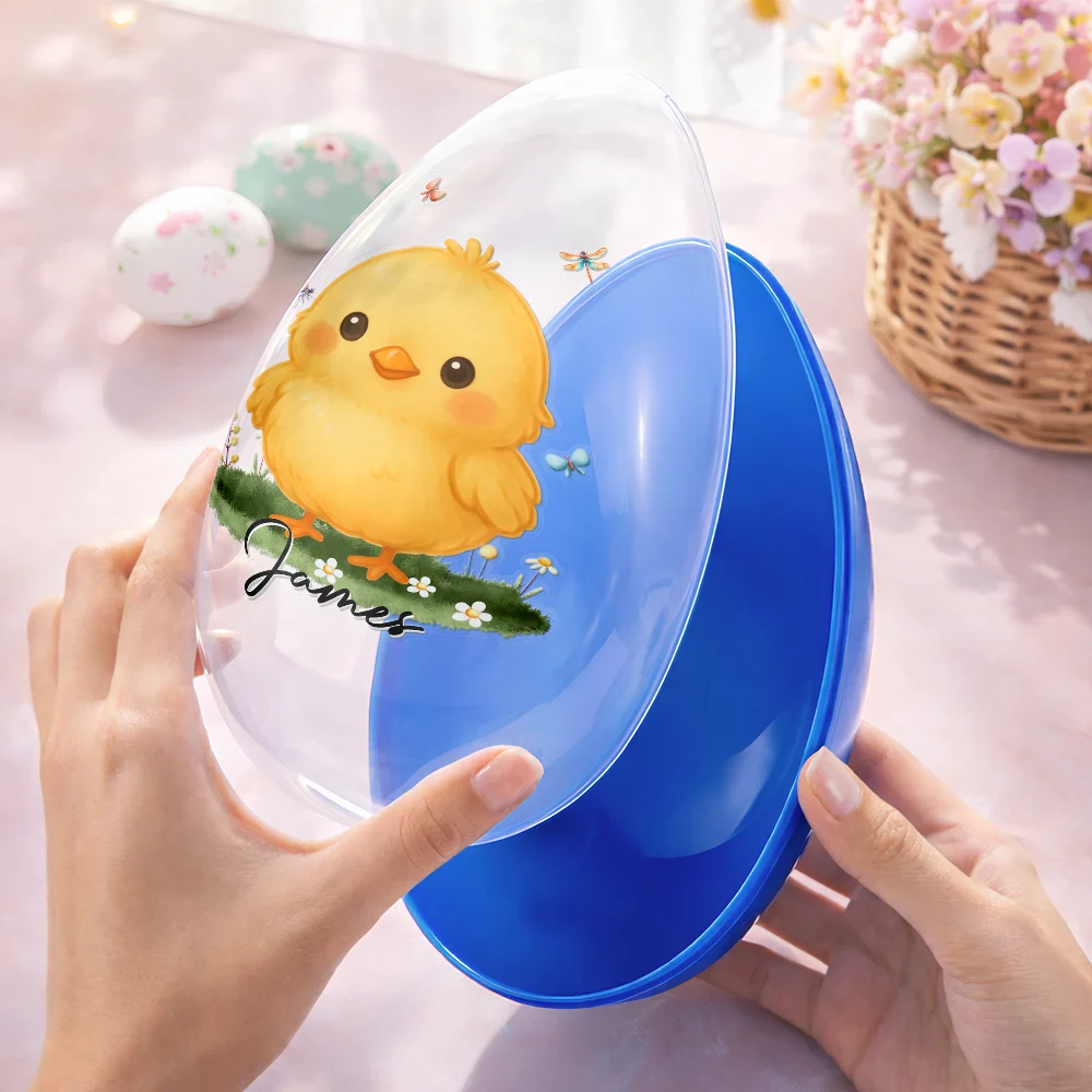 Custom Name With Adorable Animal - Personalized Fillable Egg - Image 4