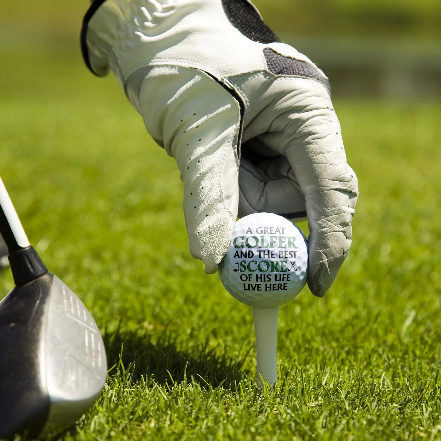 Custom Photo A Great Golfer And The Best Score Of His Life Live Here - Gift For Couples - Personalized Golf Ball - Image 5