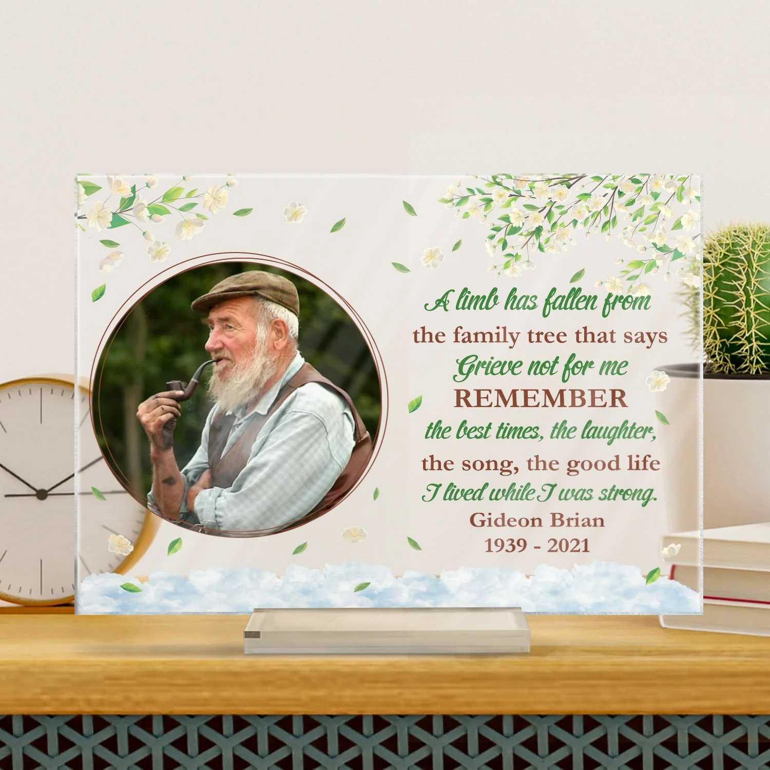 Custom Photo A Limb Has Fallen - Memorial Gift - Personalized Custom Horizontal Rectangle Acrylic Plaque - Image 3