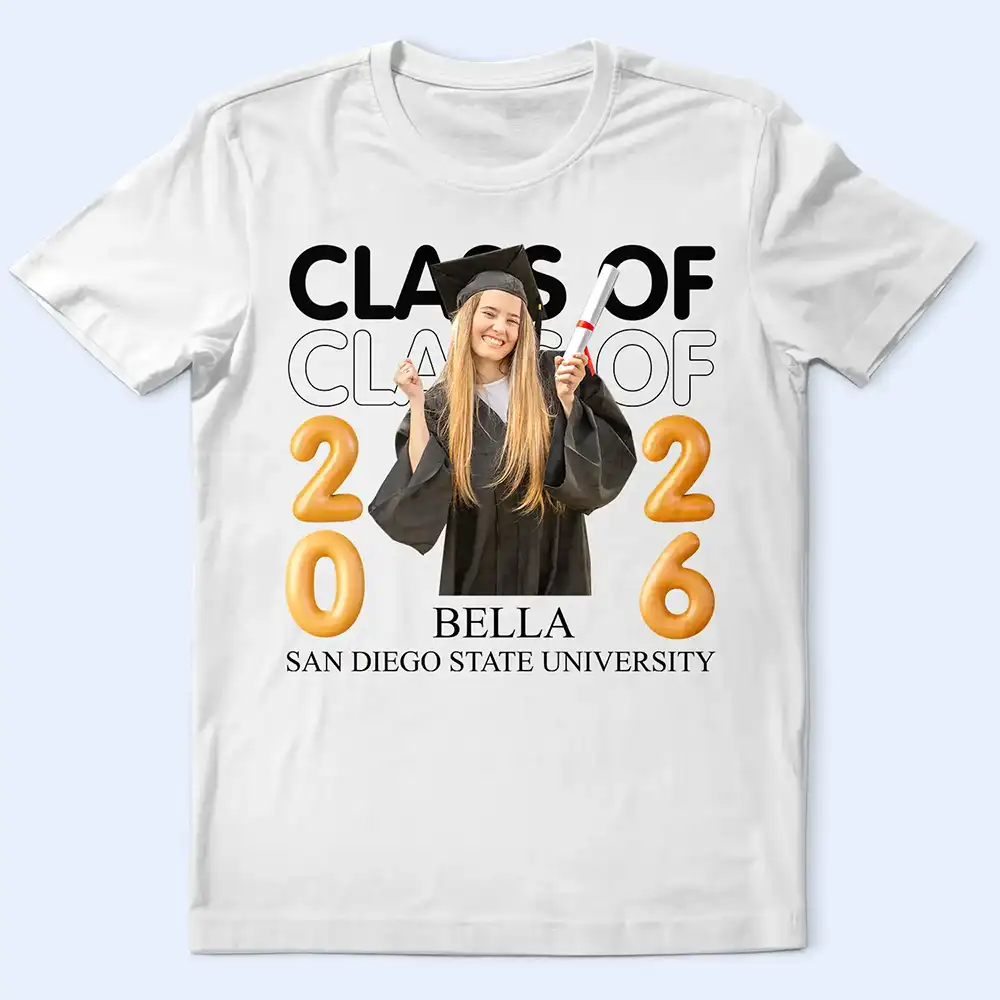Custom Photo A New Chapter Begins Graduation - Personalized T Shirt - Image 2