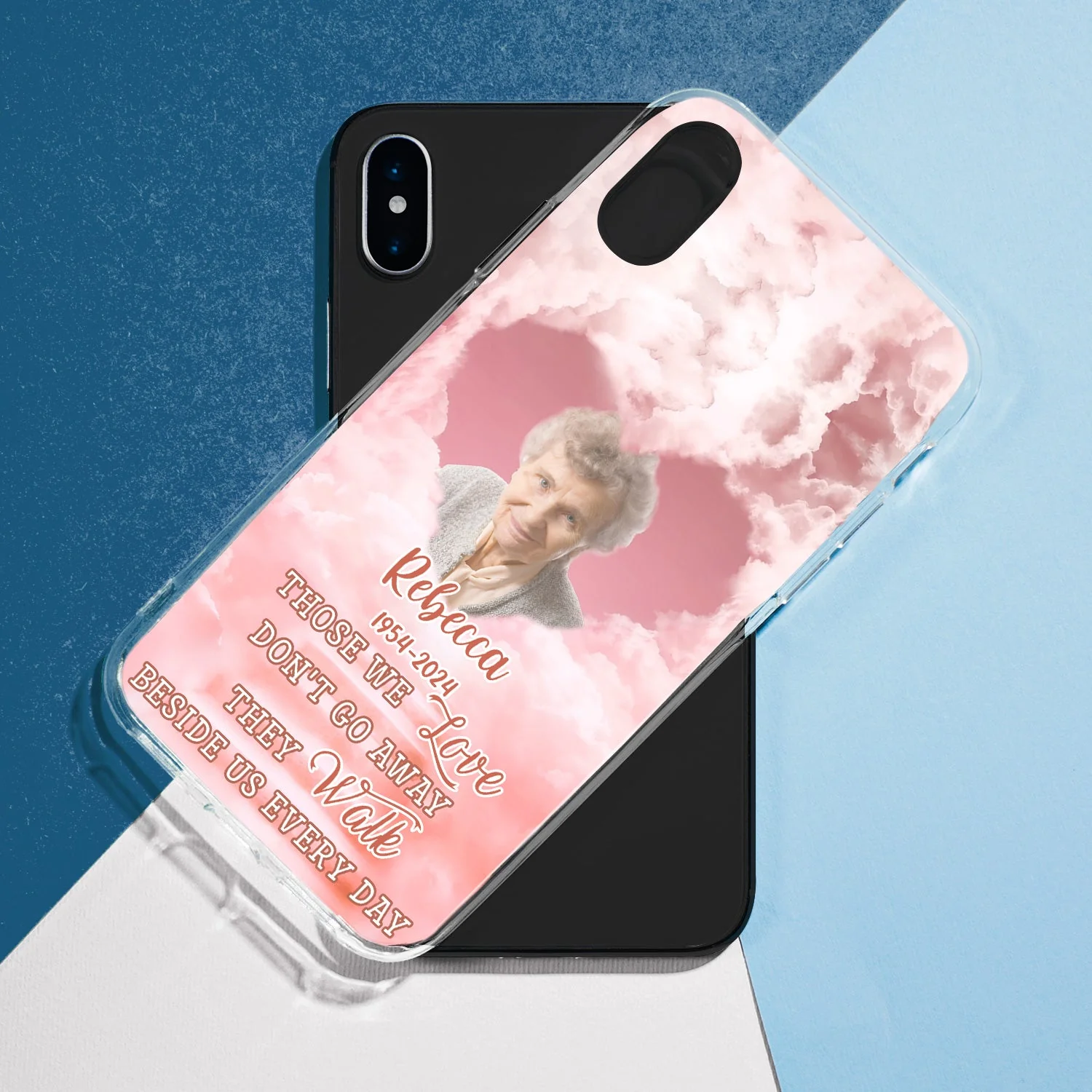 Custom Photo A Piece Of My Heart Lives In Heaven - Memorial Gift For Your Loved Ones - Personalized Clear Phone Case - Image 6
