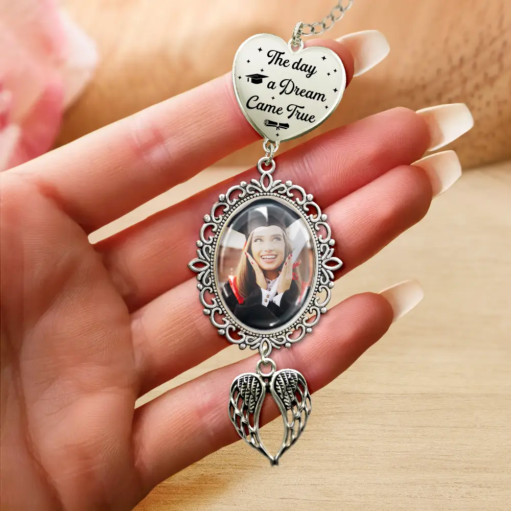 Custom Photo A Sweet Ending To A New Beginning - Personalized Graduation Tassel Charm - Image 4