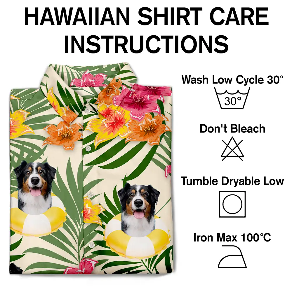 Custom Photo Aloha Dog Cat - Personalized Hawaiian Shirt - Image 8