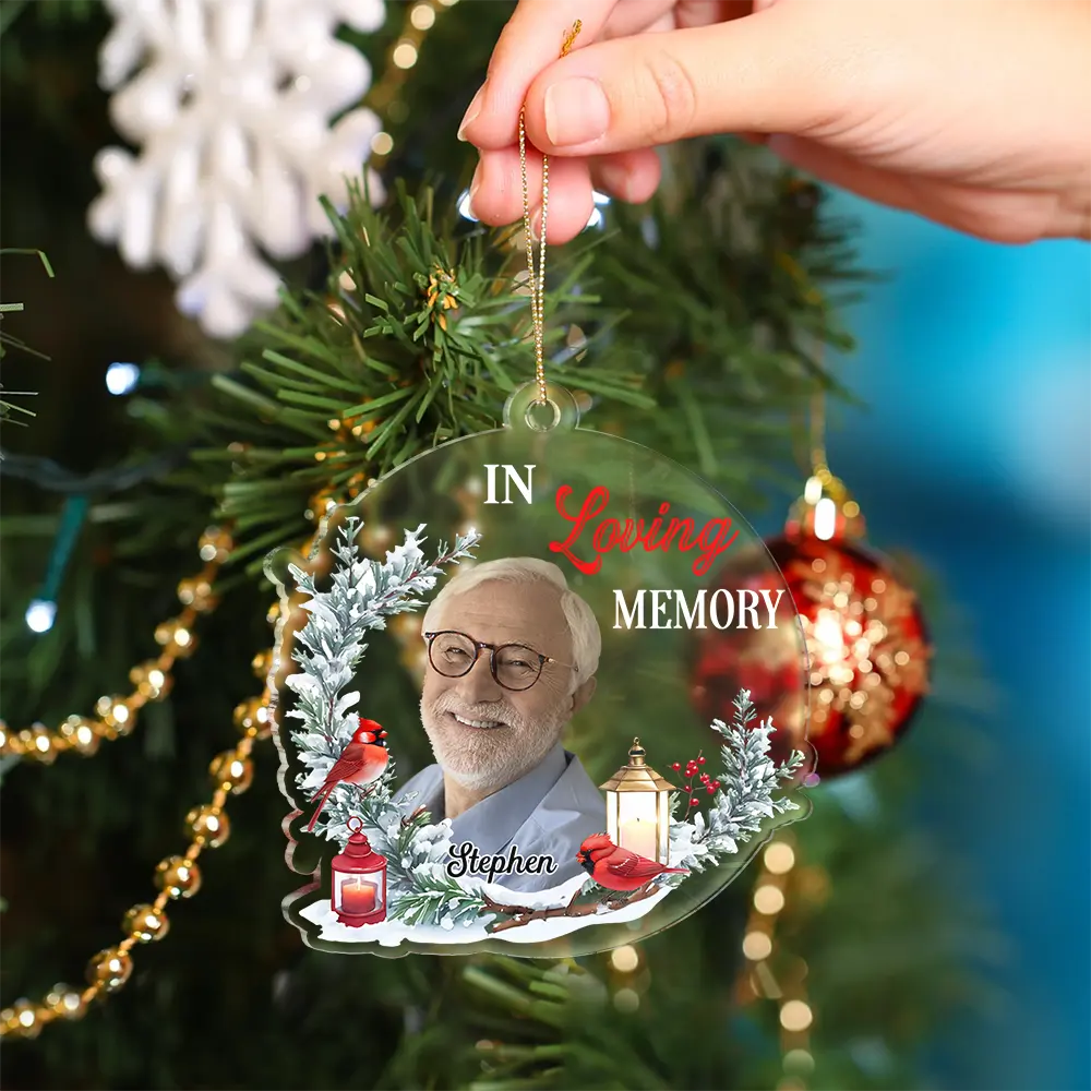 Custom Photo Although You Cannot See Me - Personalized Custom Shaped Acrylic Ornament - Image 5