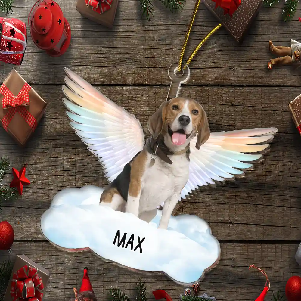 Custom Photo Angel On The Cloud - Personalized Cutout Acrylic Ornament - Image 7