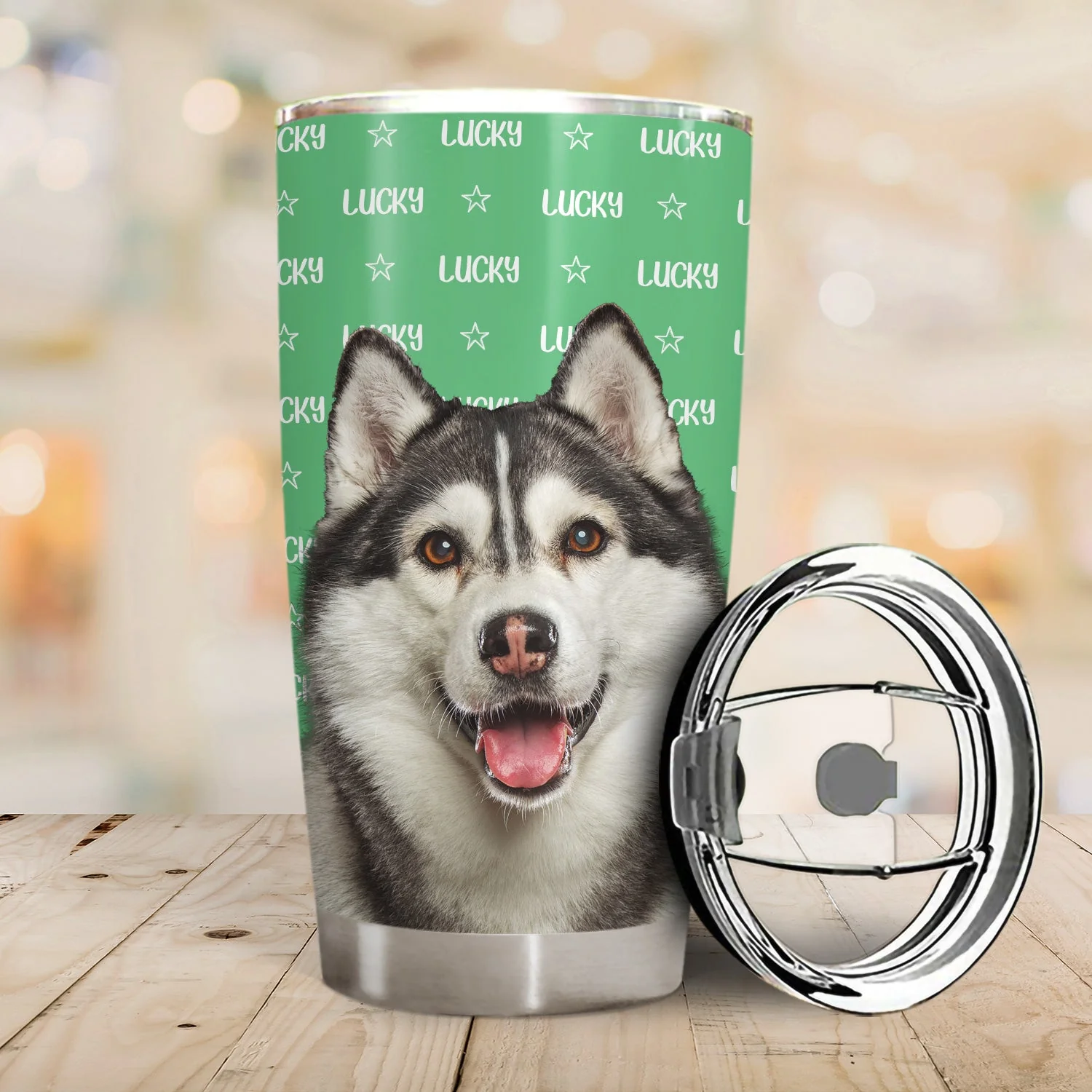 Custom Photo Baby Name Pet Name - Gift For Kids, Grandchildren, Dog Lovers, Cat Lovers - Personalized Tumbler - Image 3
