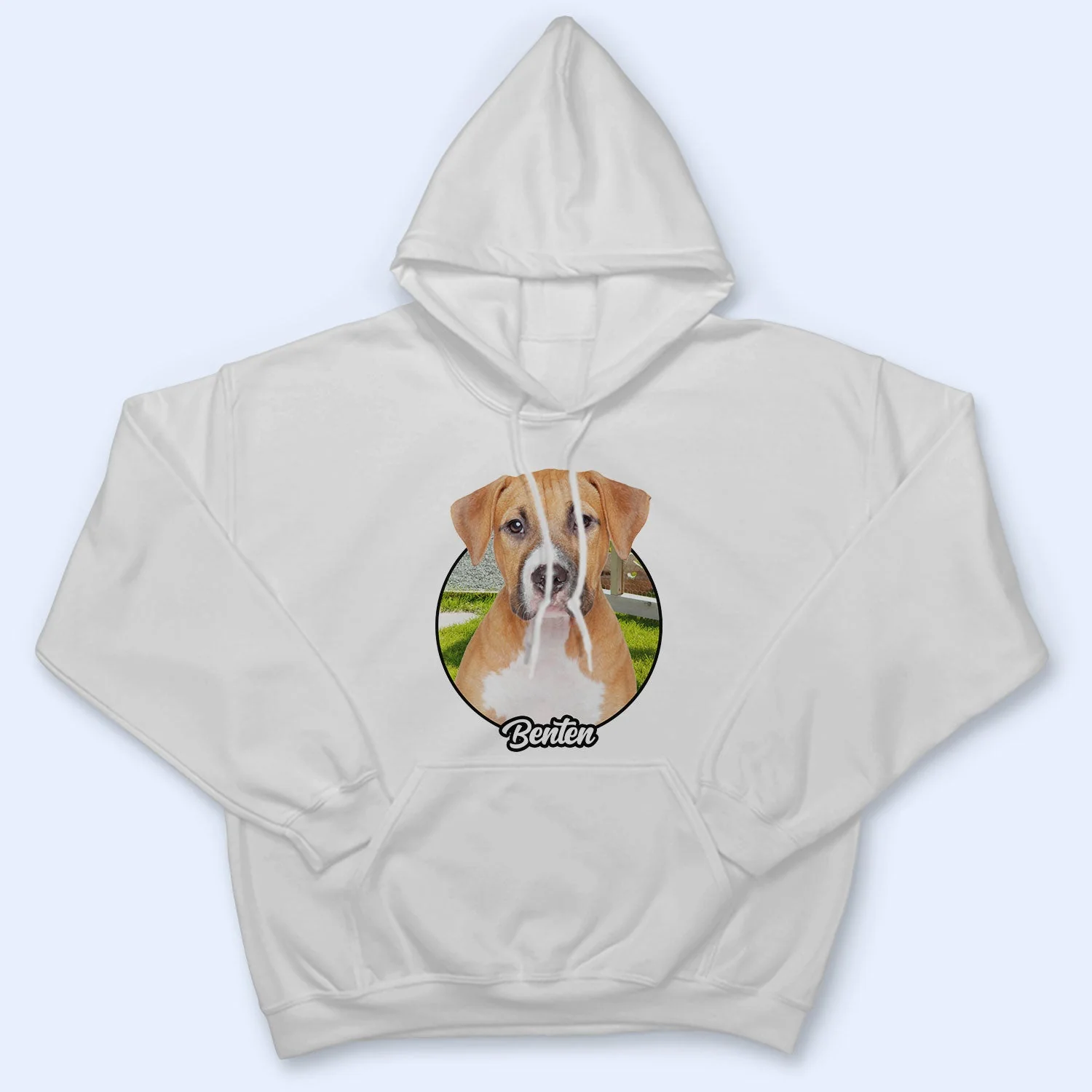 Custom Photo Background Pet Face - Gift For Pet Lovers - Personalized T Shirt - Image 4