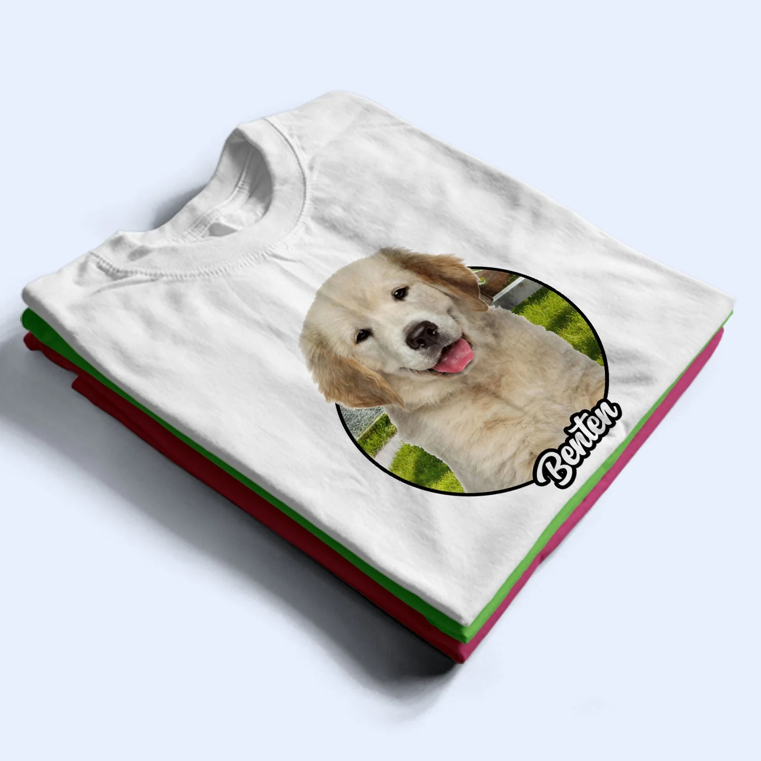 Custom Photo Background Pet Face - Gift For Pet Lovers - Personalized T Shirt - Image 7