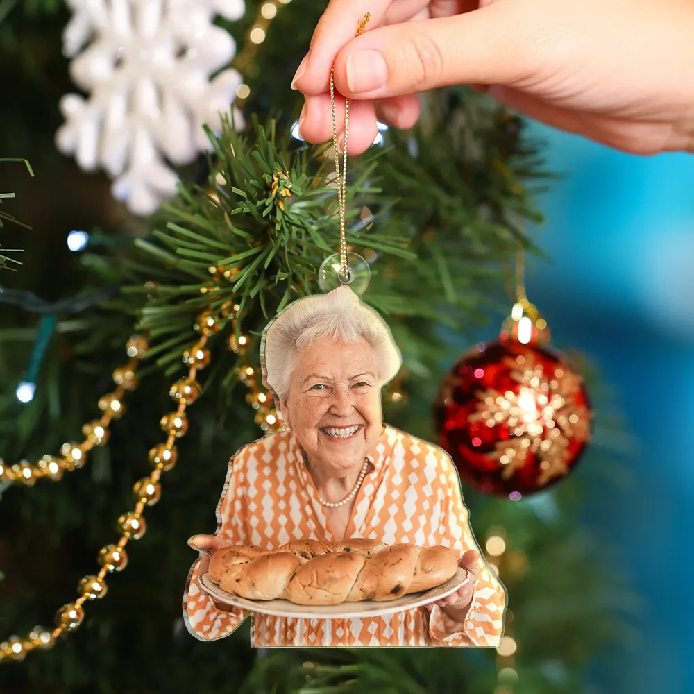 Custom Photo Baking Lovers - Personalized Acrylic Photo Ornament - Image 5