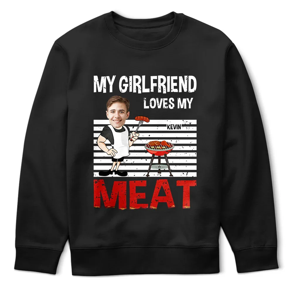 Custom Photo BBQ My Wife Loves My Meat - Personalized T Shirt - Image 6