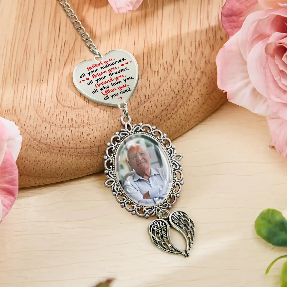 Custom Photo Behind You All Memories - Personalized Graduation Tassel Charm - Image 4