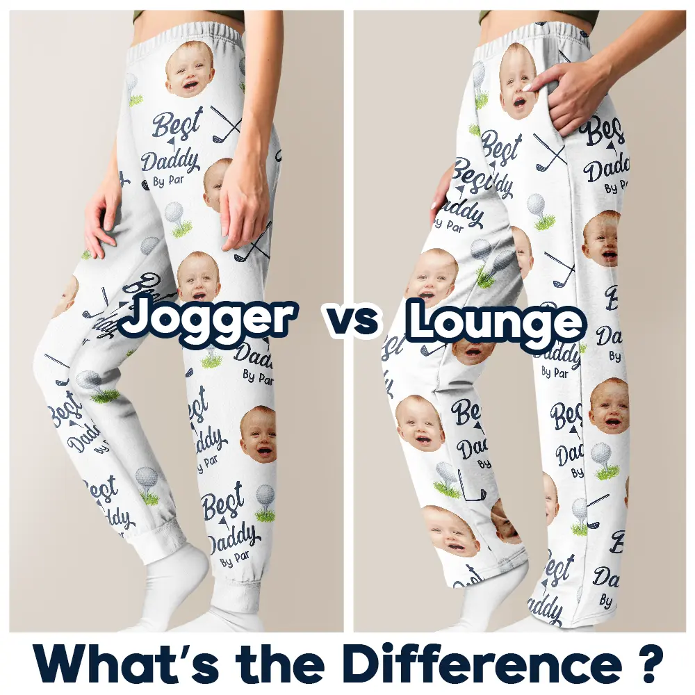 Custom Photo Best By Par For Him - Personalized Sweatpants - Image 8