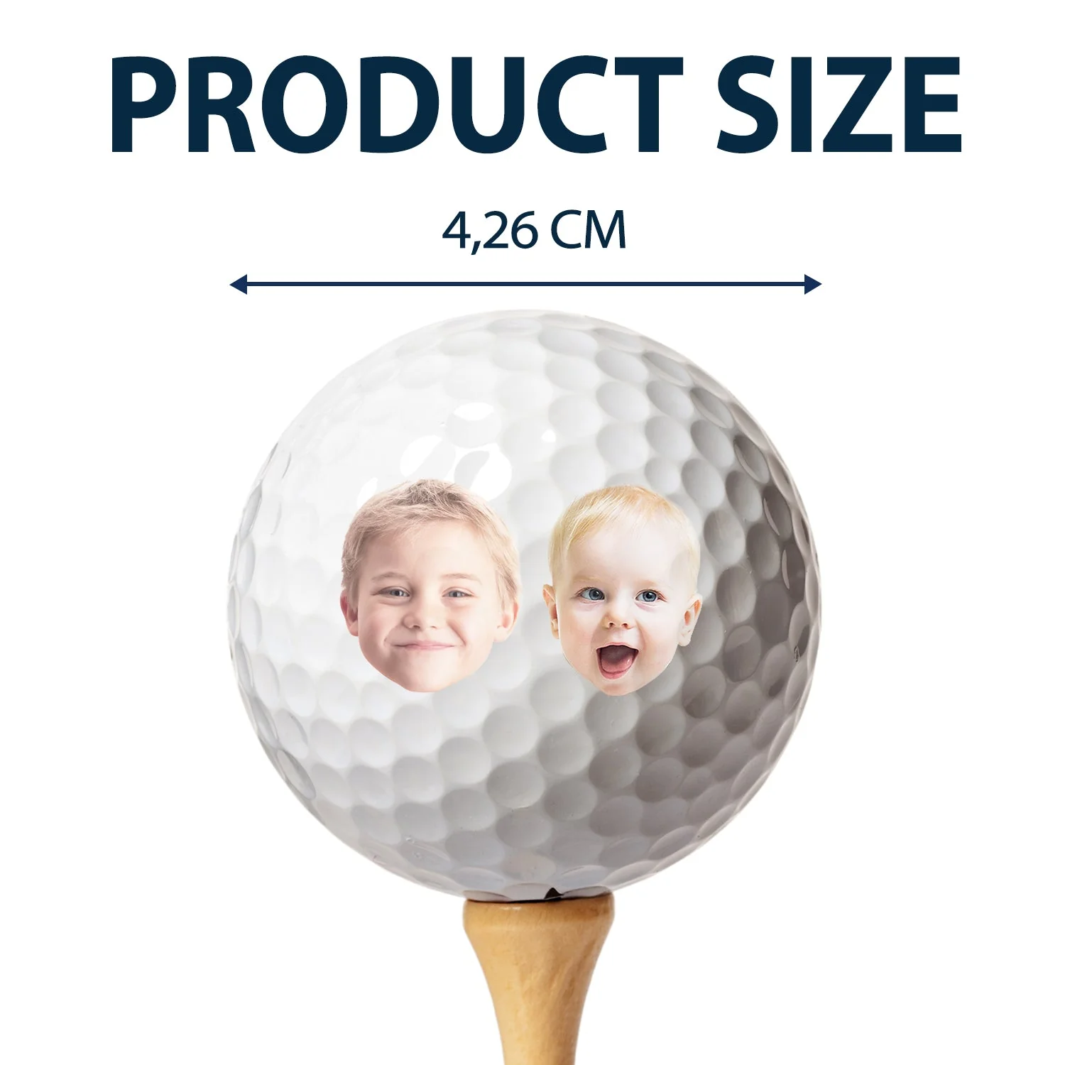 Custom Photo Best Dad By Par - Personalised Golf Ball - Image 5