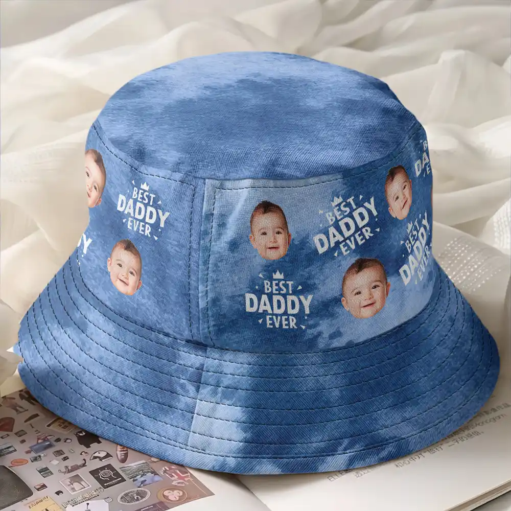 Custom Photo Best Dad Ever - Personalized Bucket Hat - Image 3