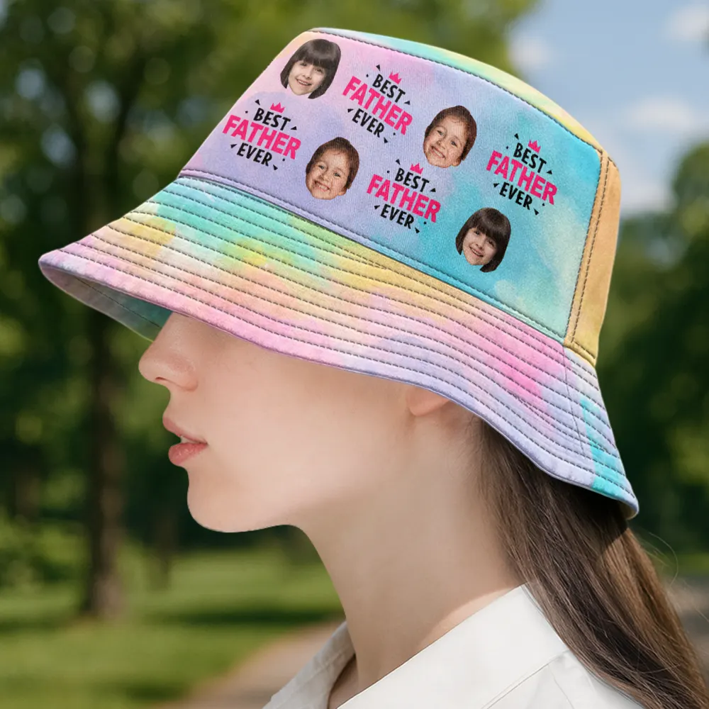 Custom Photo Best Dad Ever - Personalized Bucket Hat - Image 4