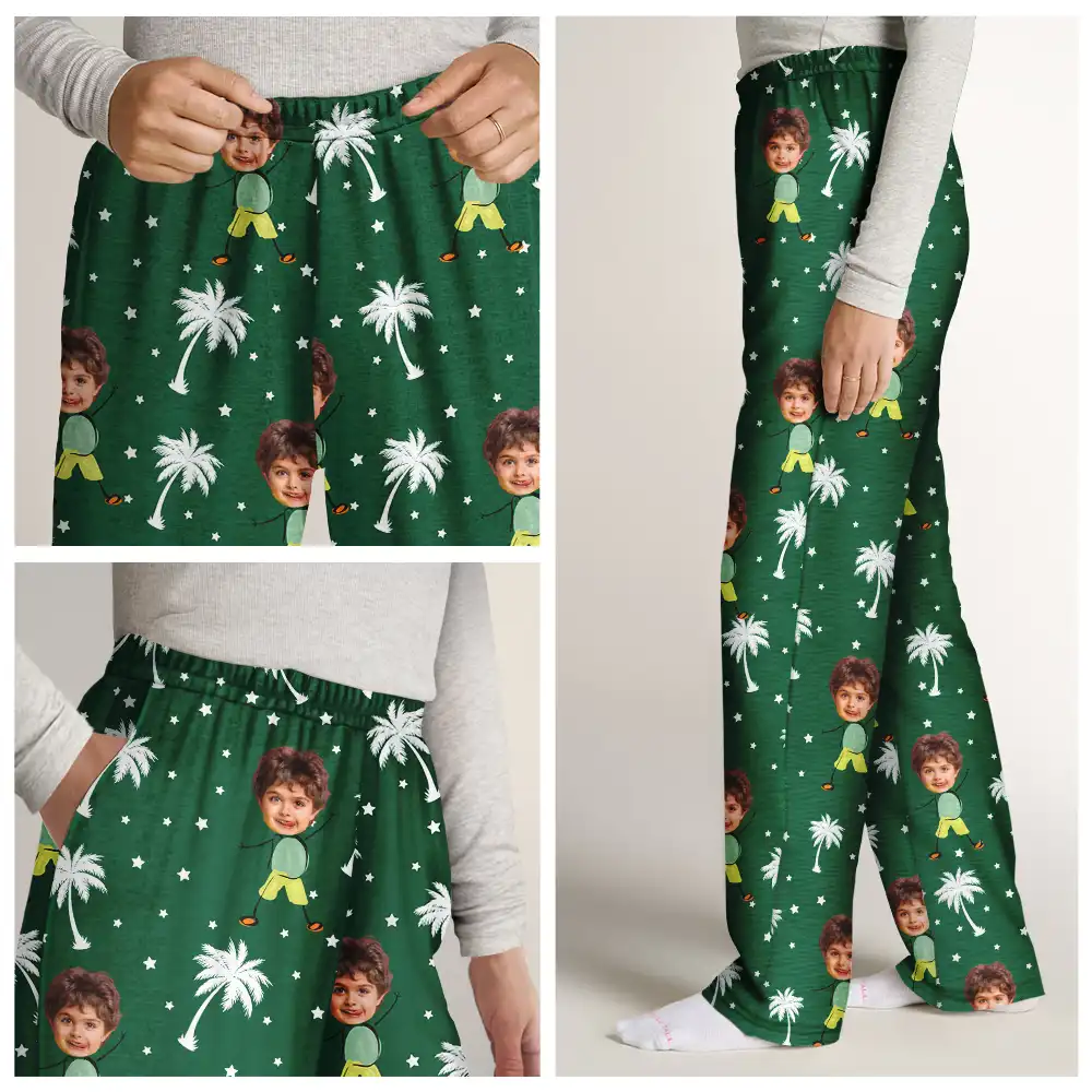 Custom Photo Best Dad Mom Ever - Personalized Pajama Pants - Image 8