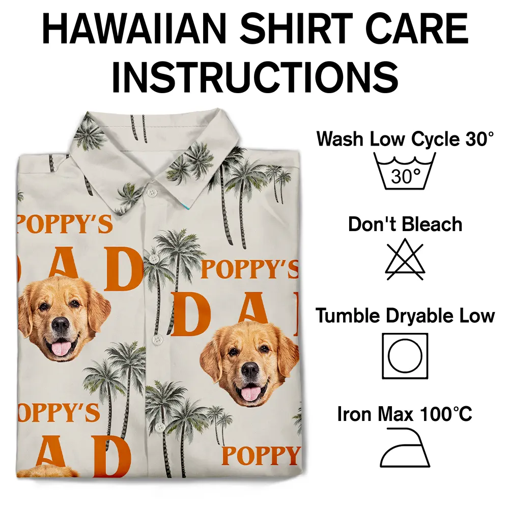 Custom Photo Best Dog Dad - Personalized Hawaiian Shirt - Image 9