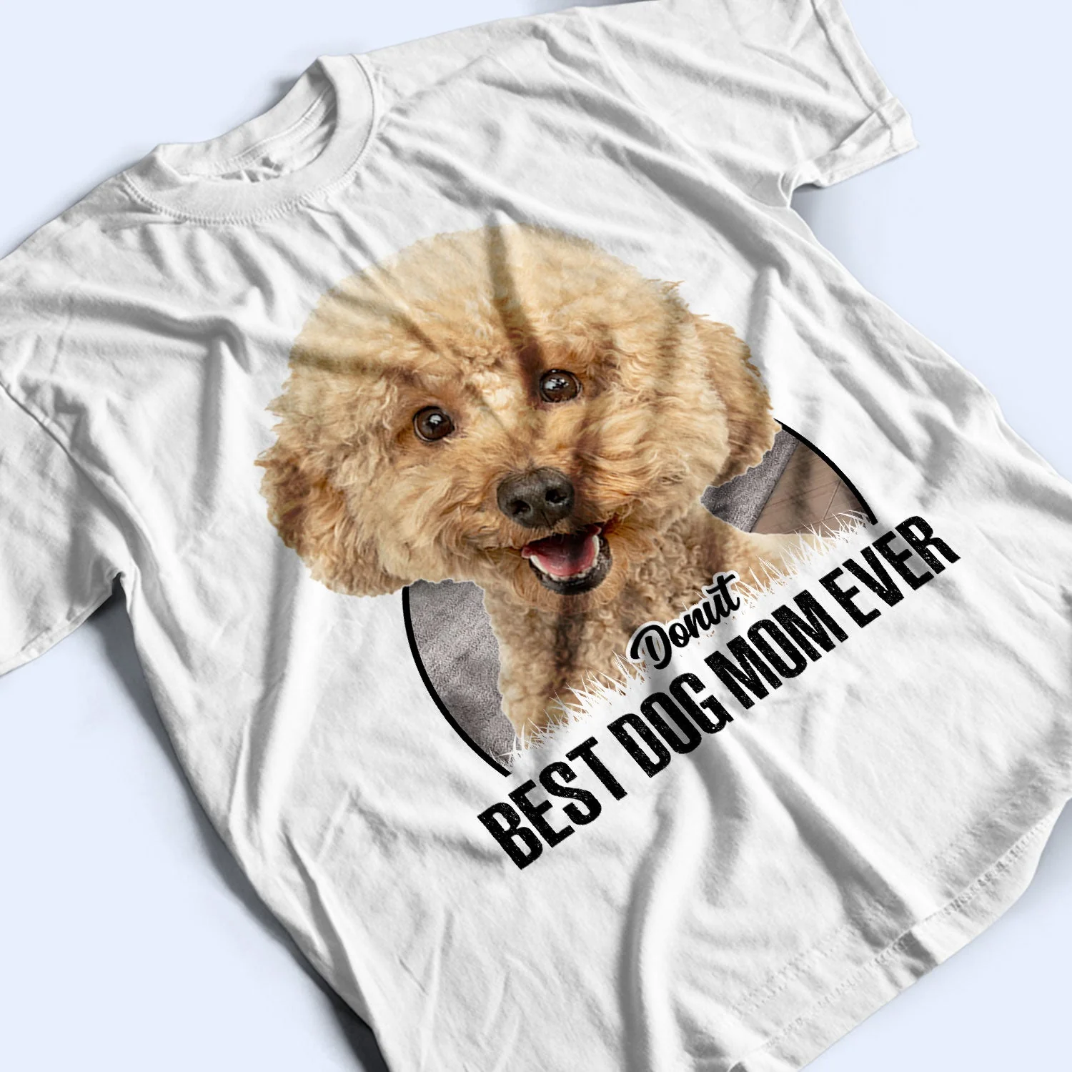 Custom Photo Best Dog Mom Dog Dad Ever - Gift For Dog Lovers - Personalized T Shirt - Image 4