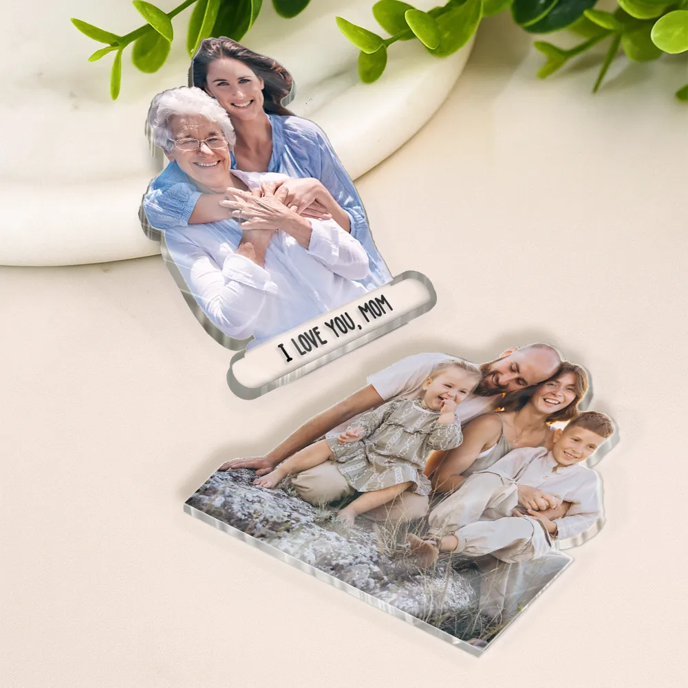 Custom Photo Best Mom Ever - Personalized Acrylic Fridge Magnet - Image 4