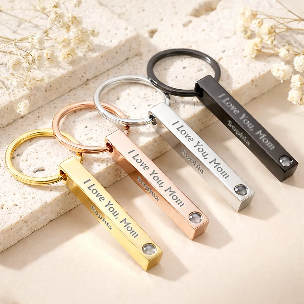 Custom Photo Best Mom Ever - Personalized Photo Projection Keychain - Image 2