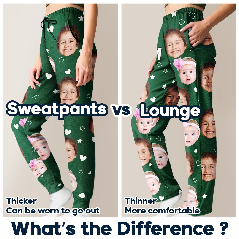 Custom Photo Best Mom Grandma Ever - Personalized Pajama Pants - Image 7