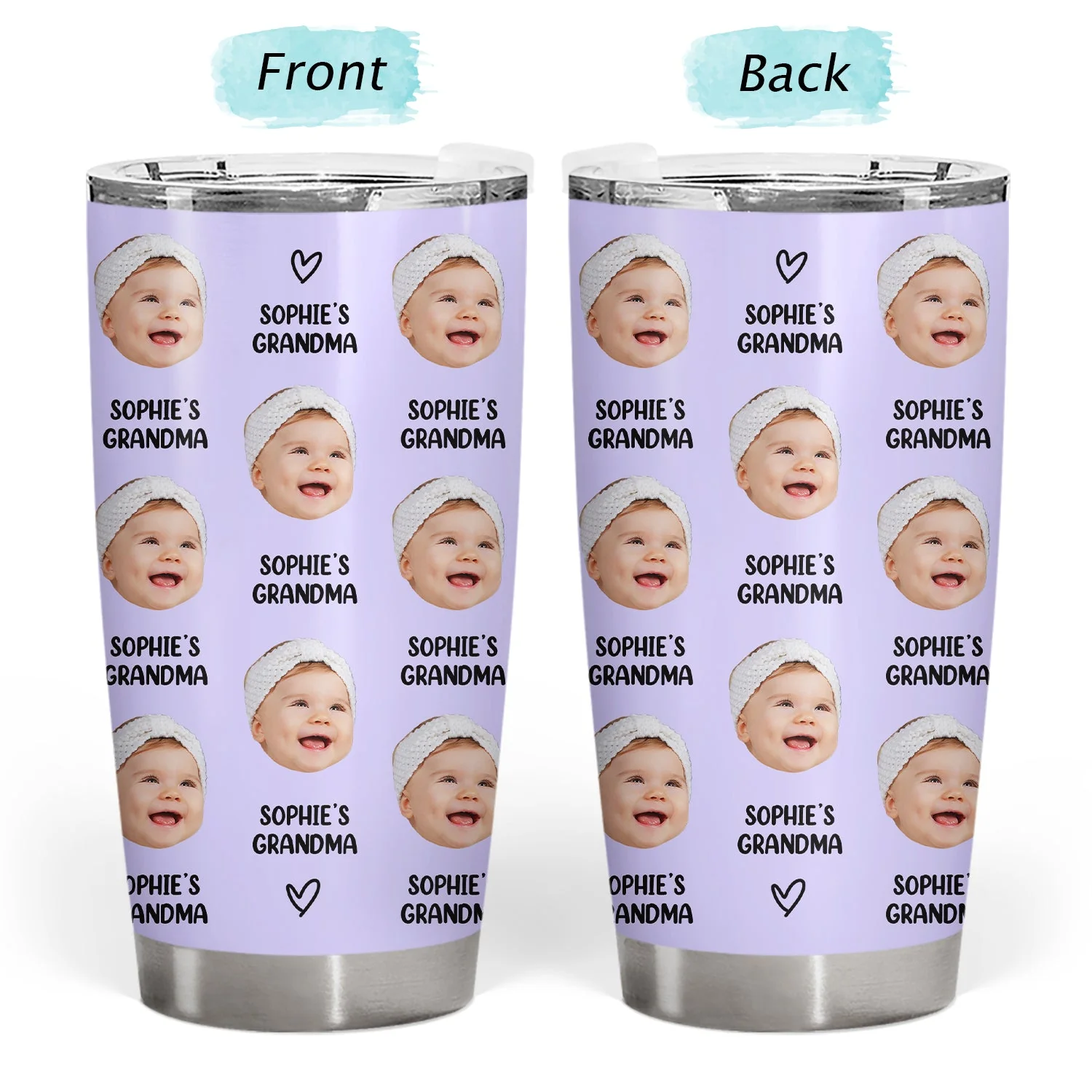 Custom Photo Best Nana Ever - Gift For Grandma - Personalized Tumbler - Image 4