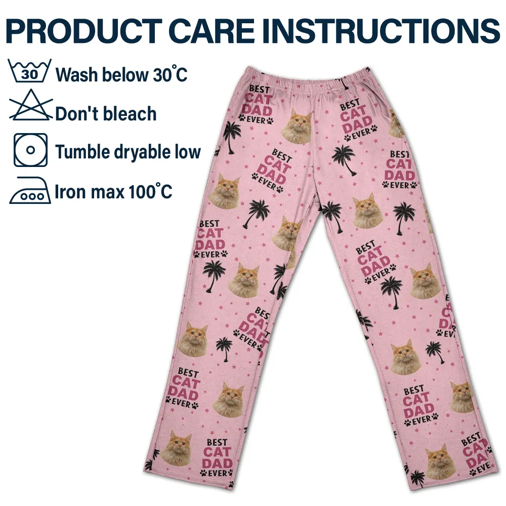 Custom Photo Best Pet Dad Pet Mom Ever - Personalized Pajama Pants - Image 6