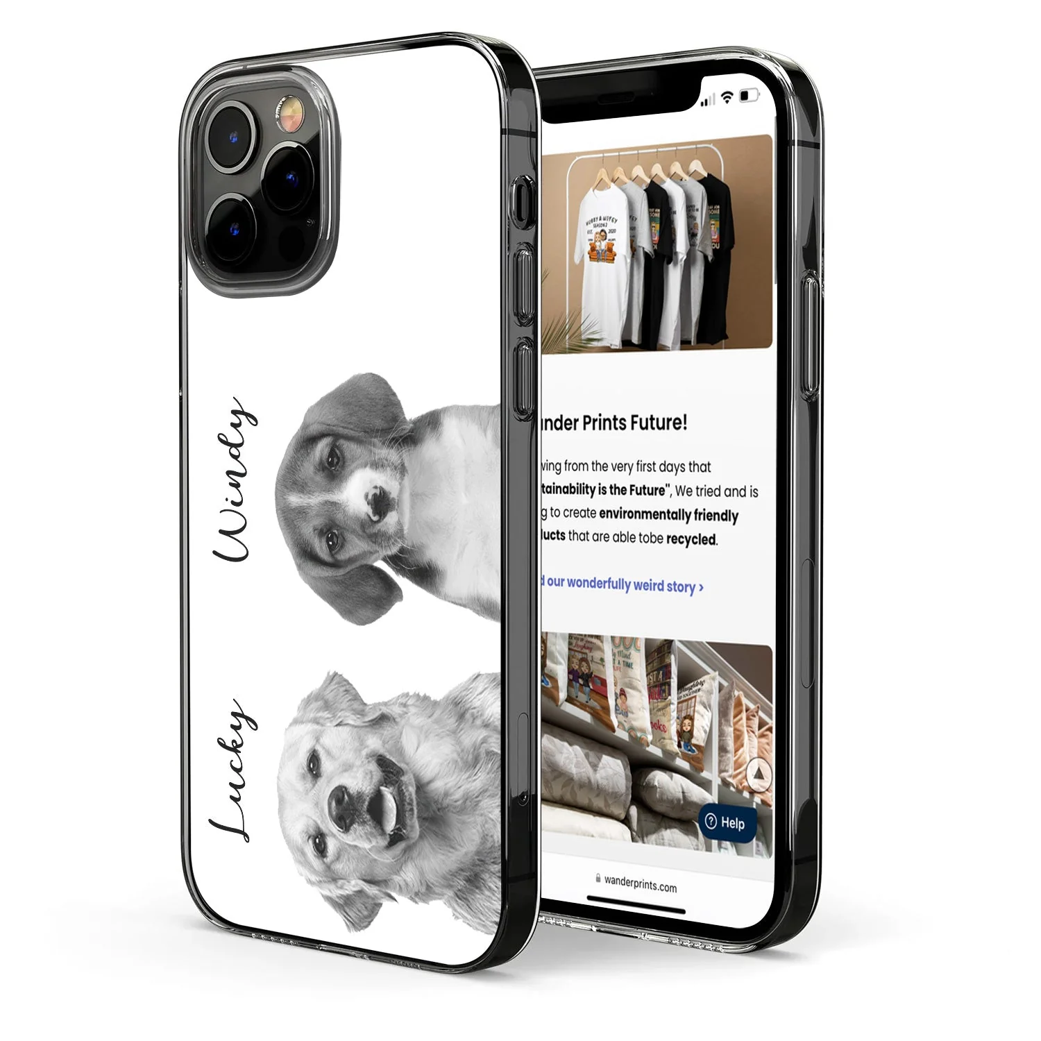 Custom Photo Black And White Pet Face - Gift For Pet Lovers - Personalized Clear Phone Case - Image 3