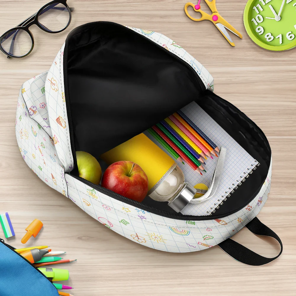 Custom Photo Bloom Notes For Kids - Personalized Canvas Backpack - Image 5