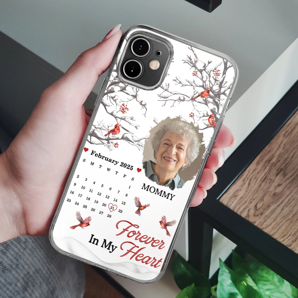 Custom Photo Calendar Memorial My Heart Changed Forever - Personalized Clear Phone Case - Image 6