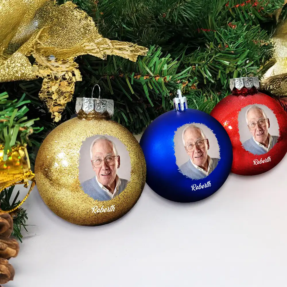 Custom Photo Calendar The Moment Your Heart Stopped Memorial - Personalized Ball Ornament - Image 4