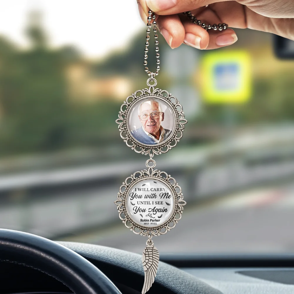 Custom Photo Carry You With Me Until I See You Again - Personalized Photo Pendant Charm - Image 3