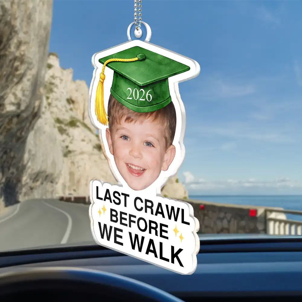 Custom Photo Childhood Look Who's Graduated - Personalized Acrylic Car Hanger - Image 3